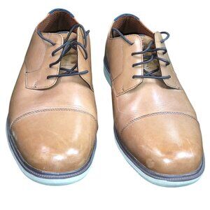 Nunn Bush Comfort Gel Memory Foam Brown Leather Men's Dress Shoes Size 13W